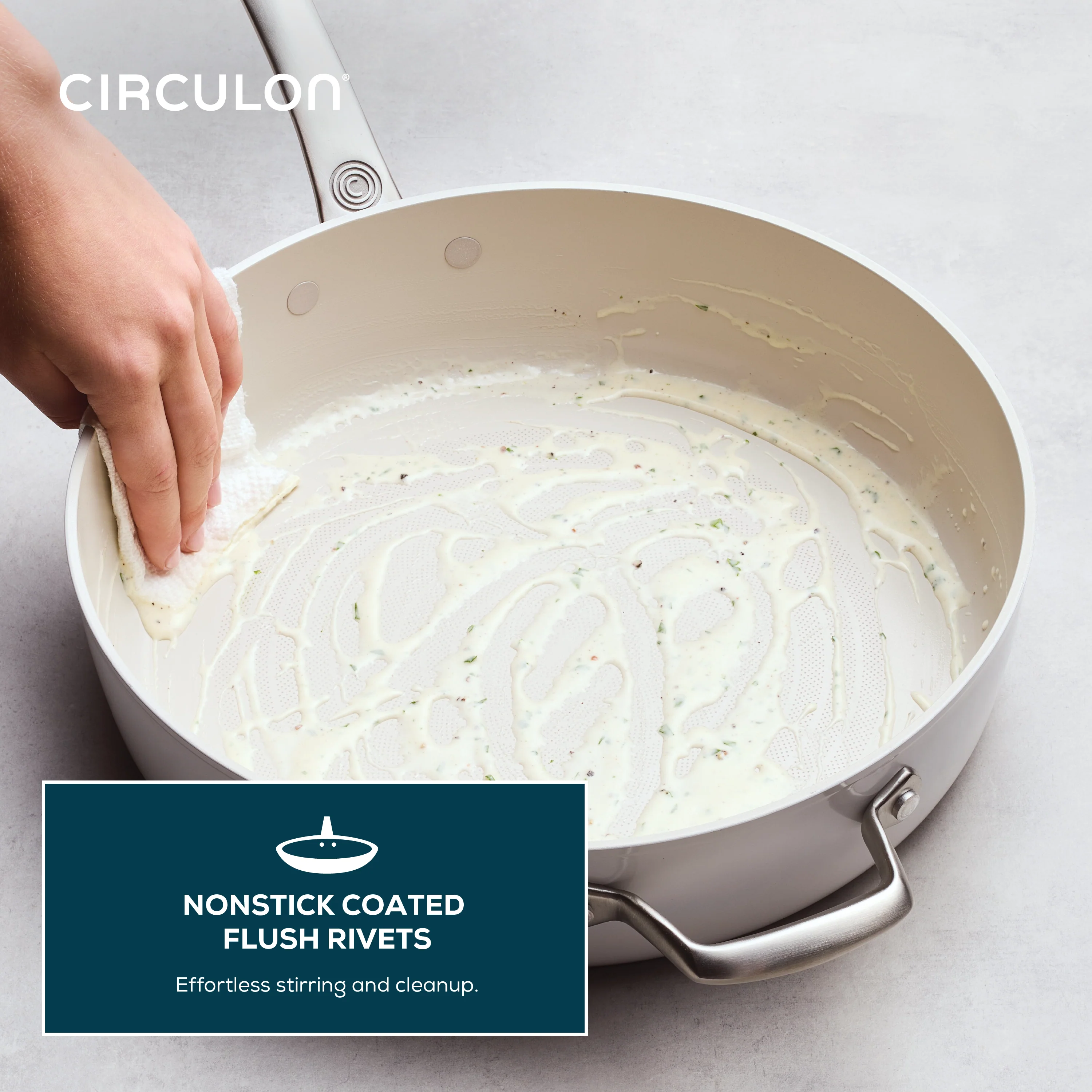 Halo LaserDefense™ Non-Stick Ceramic Sauté Pan & Lid - 4.7L - Image 9