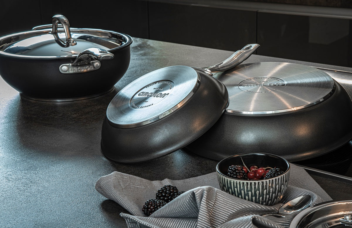 Excellence Non-Stick Induction Saucepan & Lid, Skillet & Milk Pan Set - 4 Pieces - Image 12