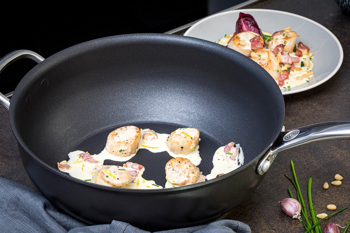 Excellence Non-Stick Induction Saucepan & Lid, Skillet & Milk Pan Set - 4 Pieces - Image 14