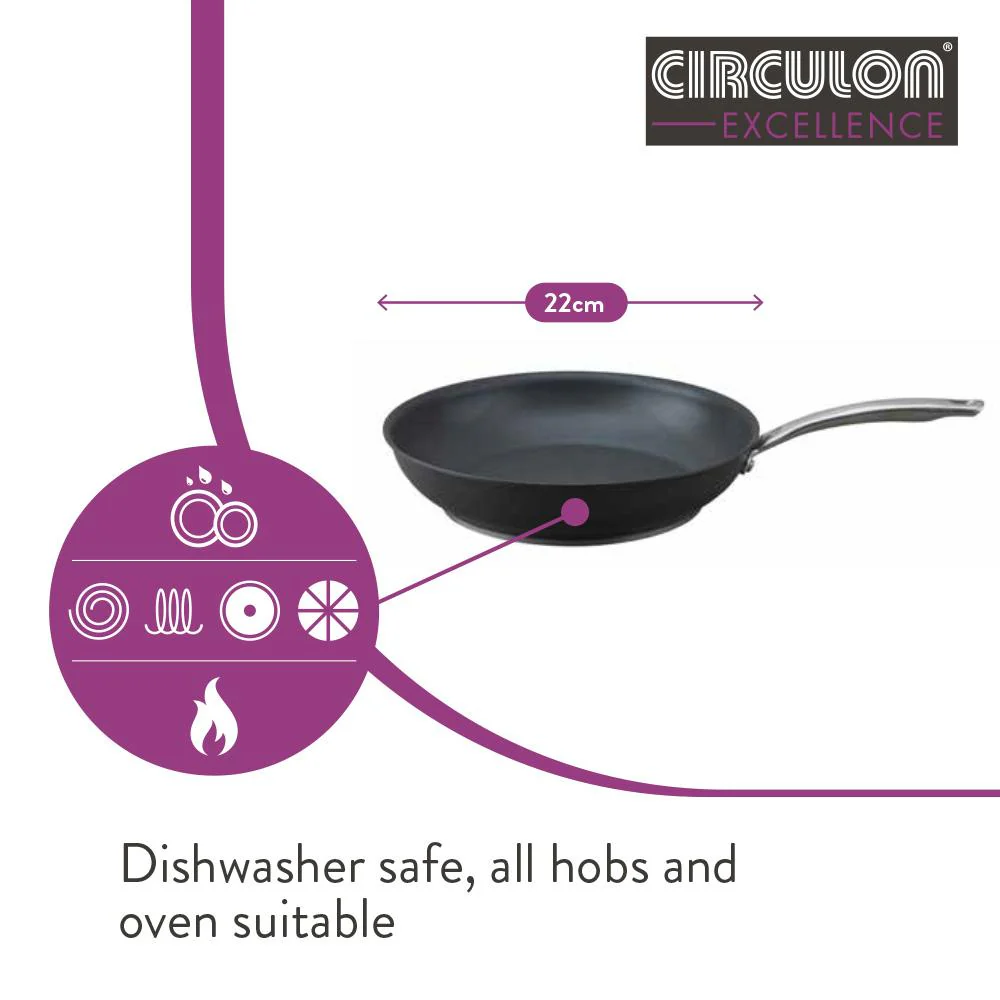 Excellence Non-Stick Frying Pan Set - 22cm & 26cm - Image 7