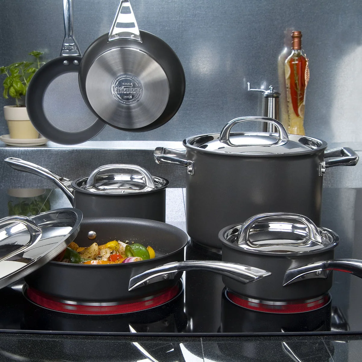 Infinite Non-Stick Induction Skillet, Milk Pan, Saucepan & Lid Set -  6 Pieces - Image 10