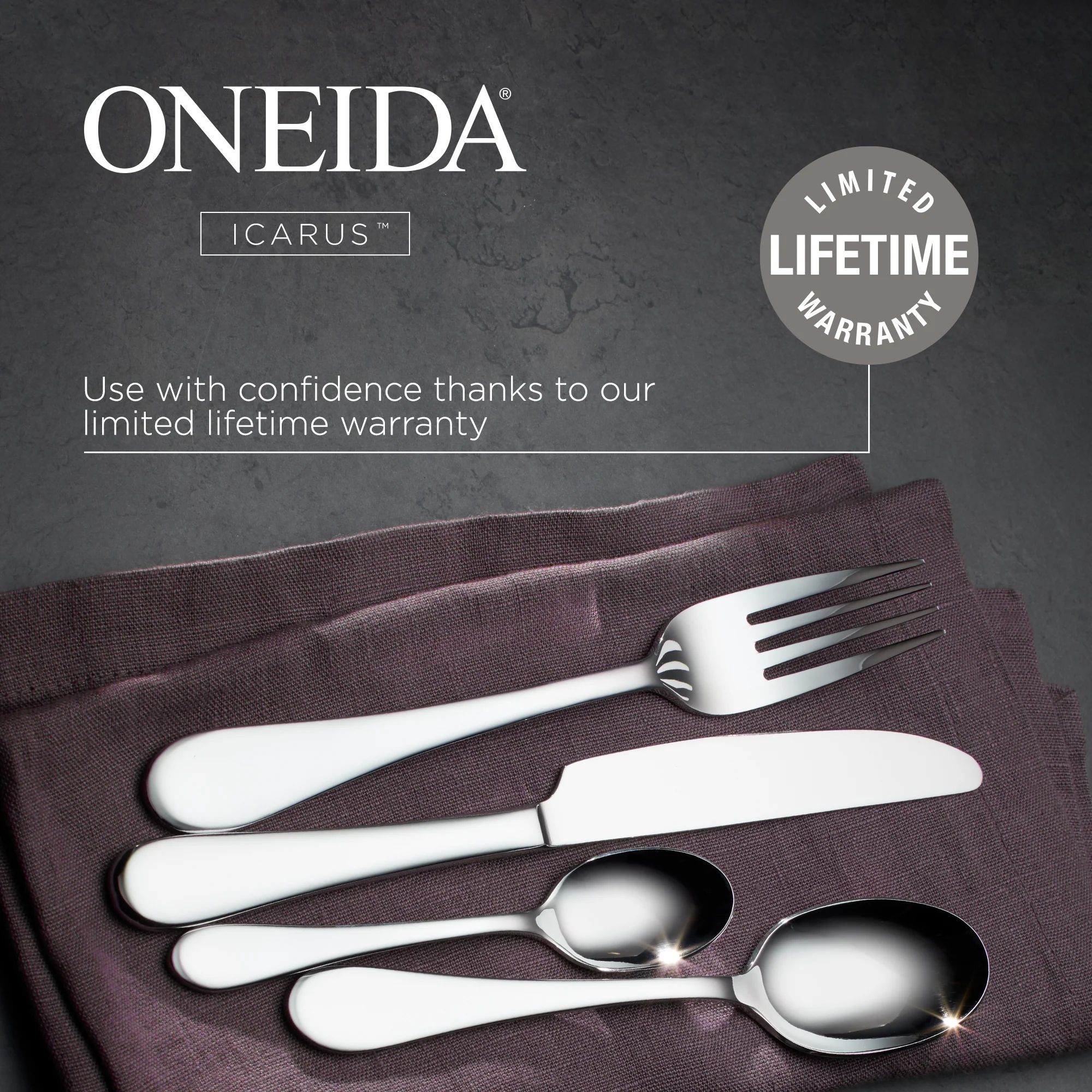 Oneida Icarus Cutlery Set - 16 Pieces - Image 5