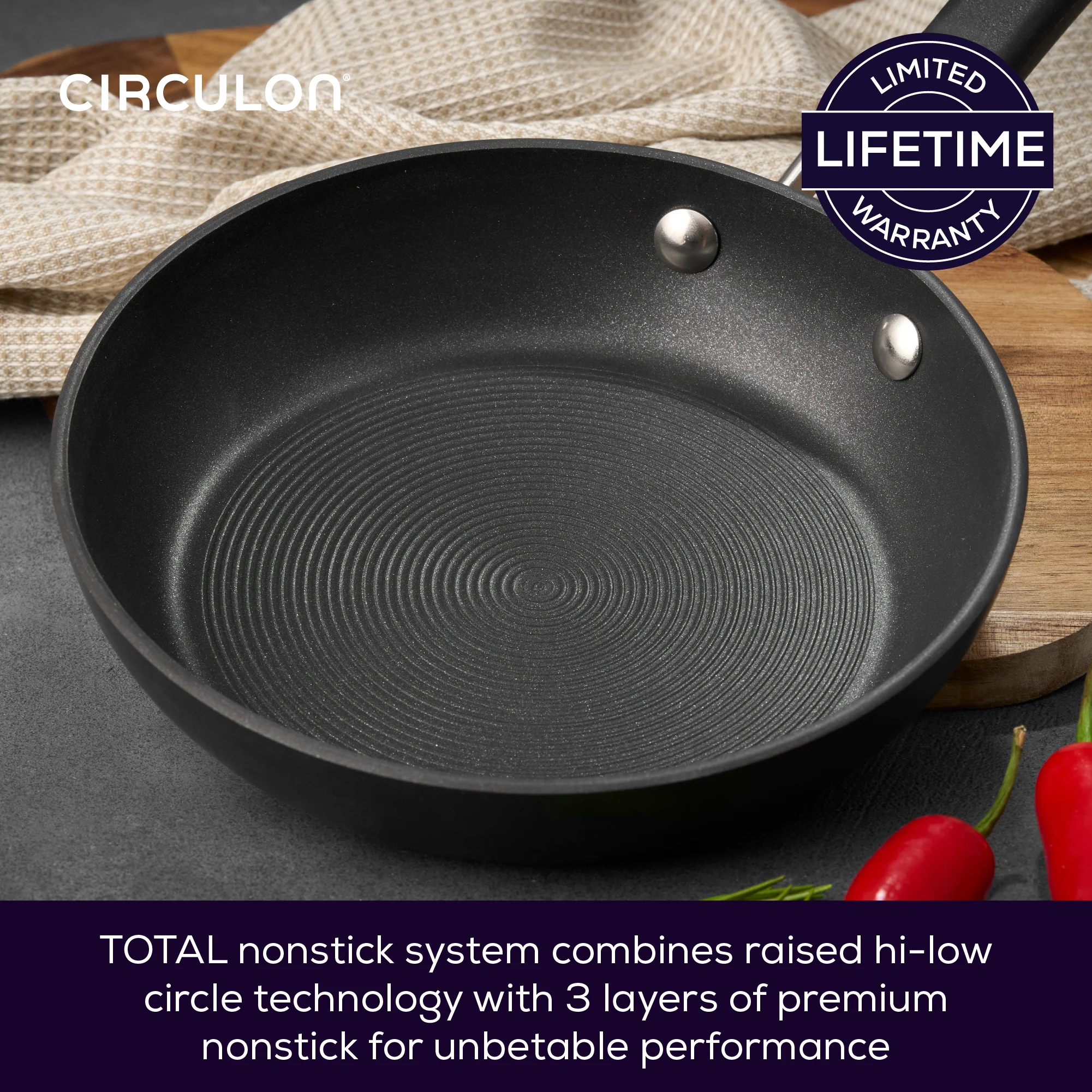 Premier Professional Non-Stick Frying Pan Twin Set - 20cm & 28cm - Image 3