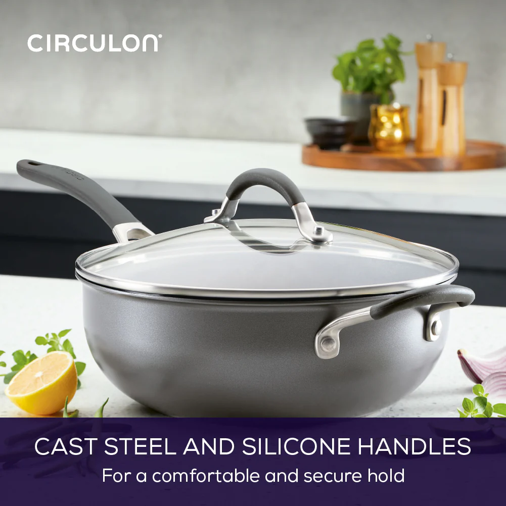 ScratchDefense Extreme Non-Stick Chef's Pan & Lid with Helper Handle - 4.2L - Image 7