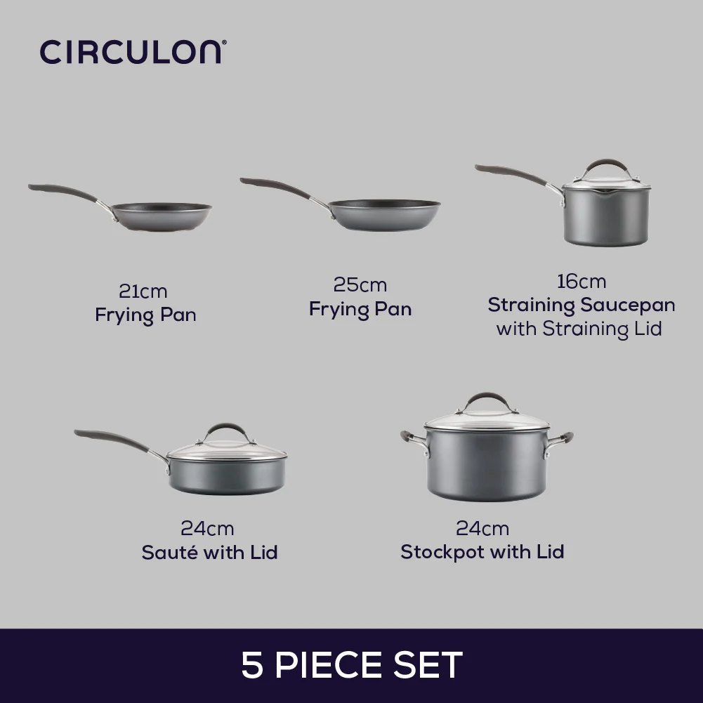 ScratchDefense Extreme Non-Stick Frying Pan, Saucepan, Sauté & Stockpot Set - 5 Pieces - Image 12