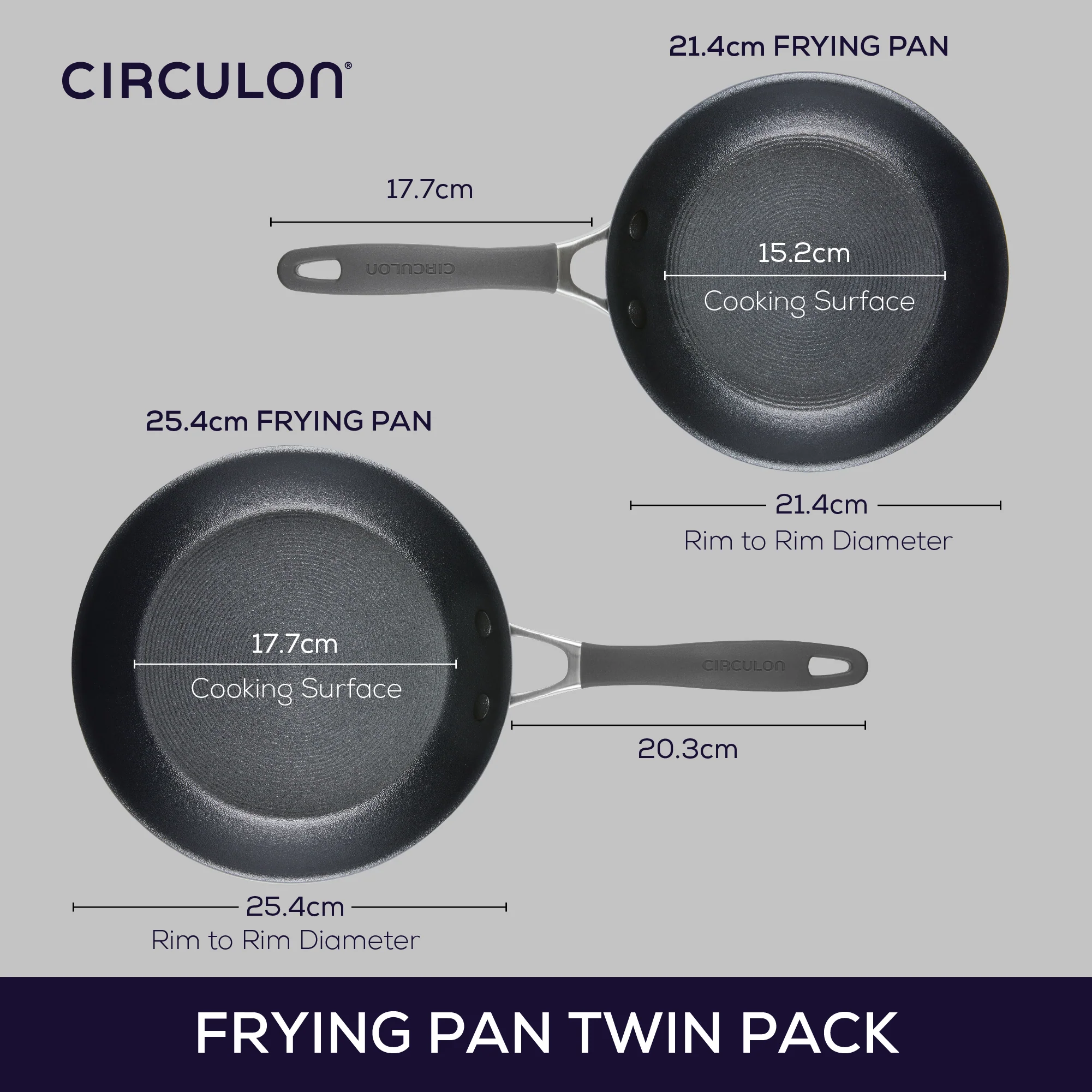 ScratchDefense Extreme Non-Stick Induction Frying Pan Twin Set - Small & Medium - Image 12