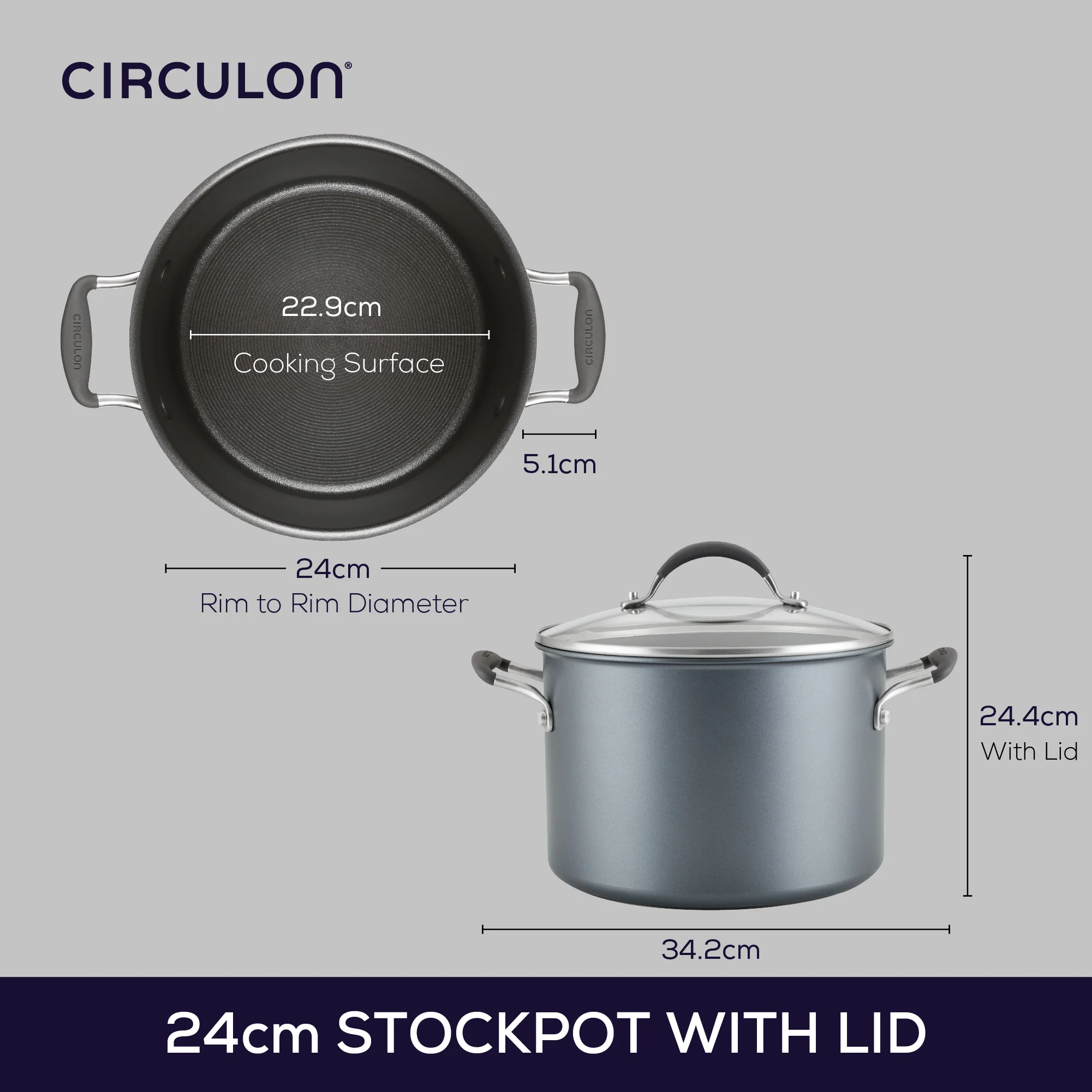 ScratchDefense Extreme Non-Stick Stockpot & Lid - 7.6L - Image 12