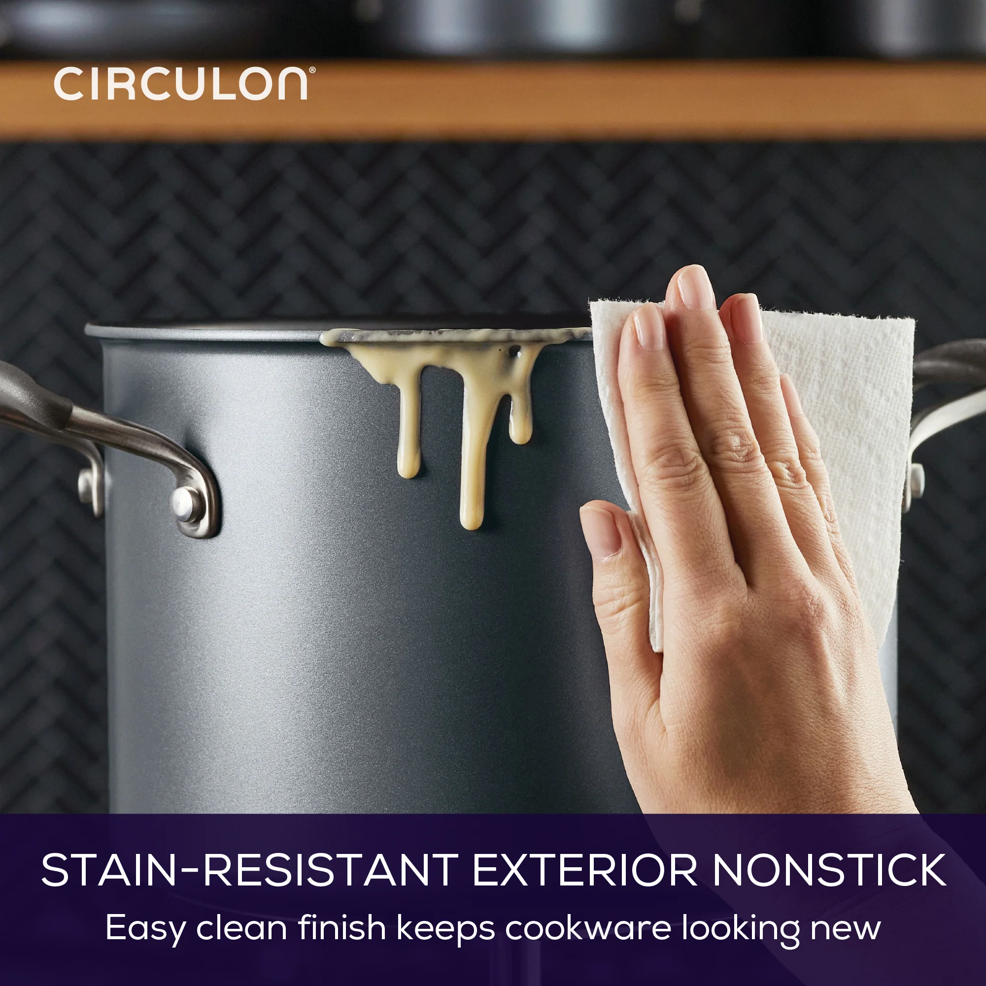 ScratchDefense Extreme Non-Stick Stockpot & Lid - 7.6L - Image 8