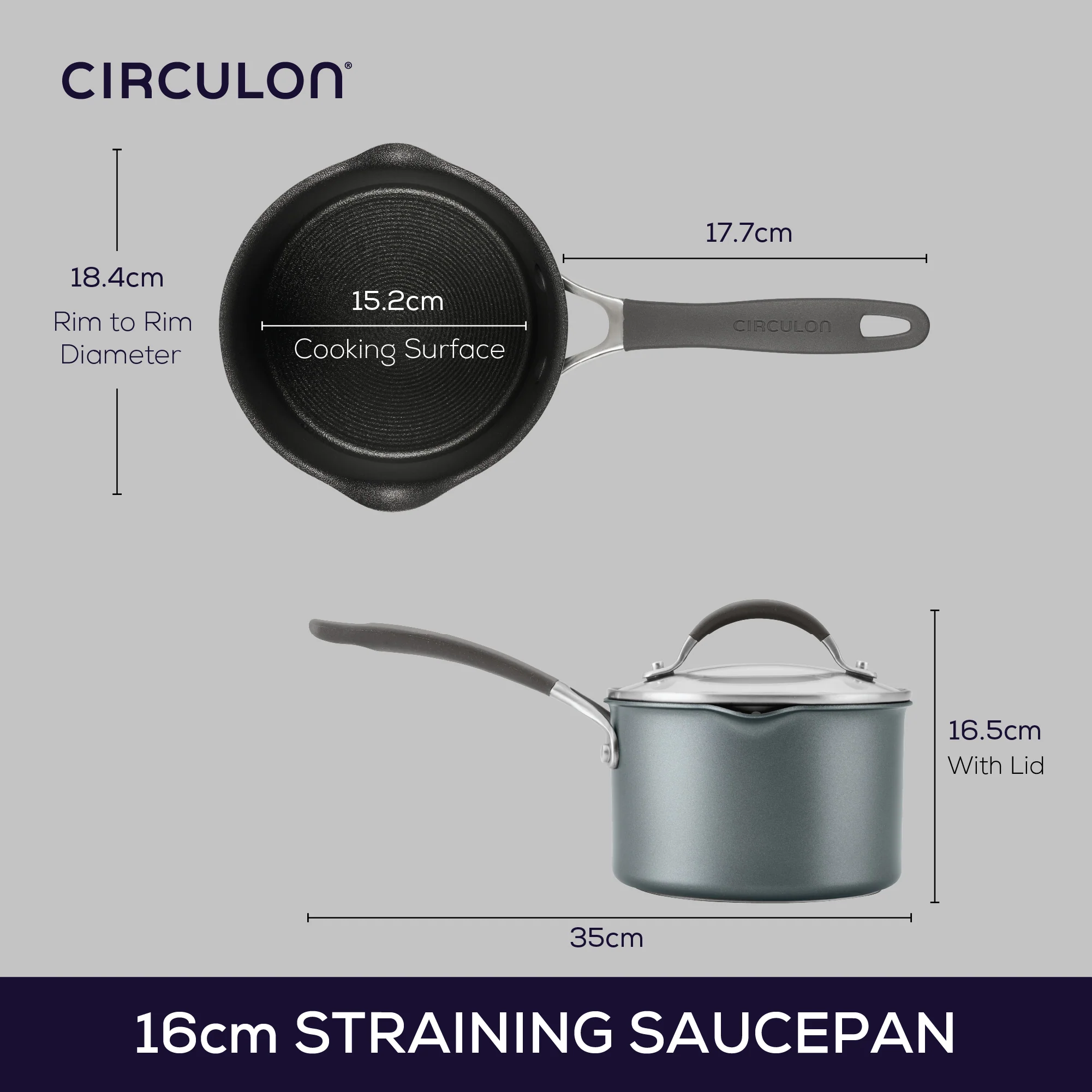 ScratchDefense Extreme Non-Stick Straining Saucepan & Lid - 2 Sizes - Image 13