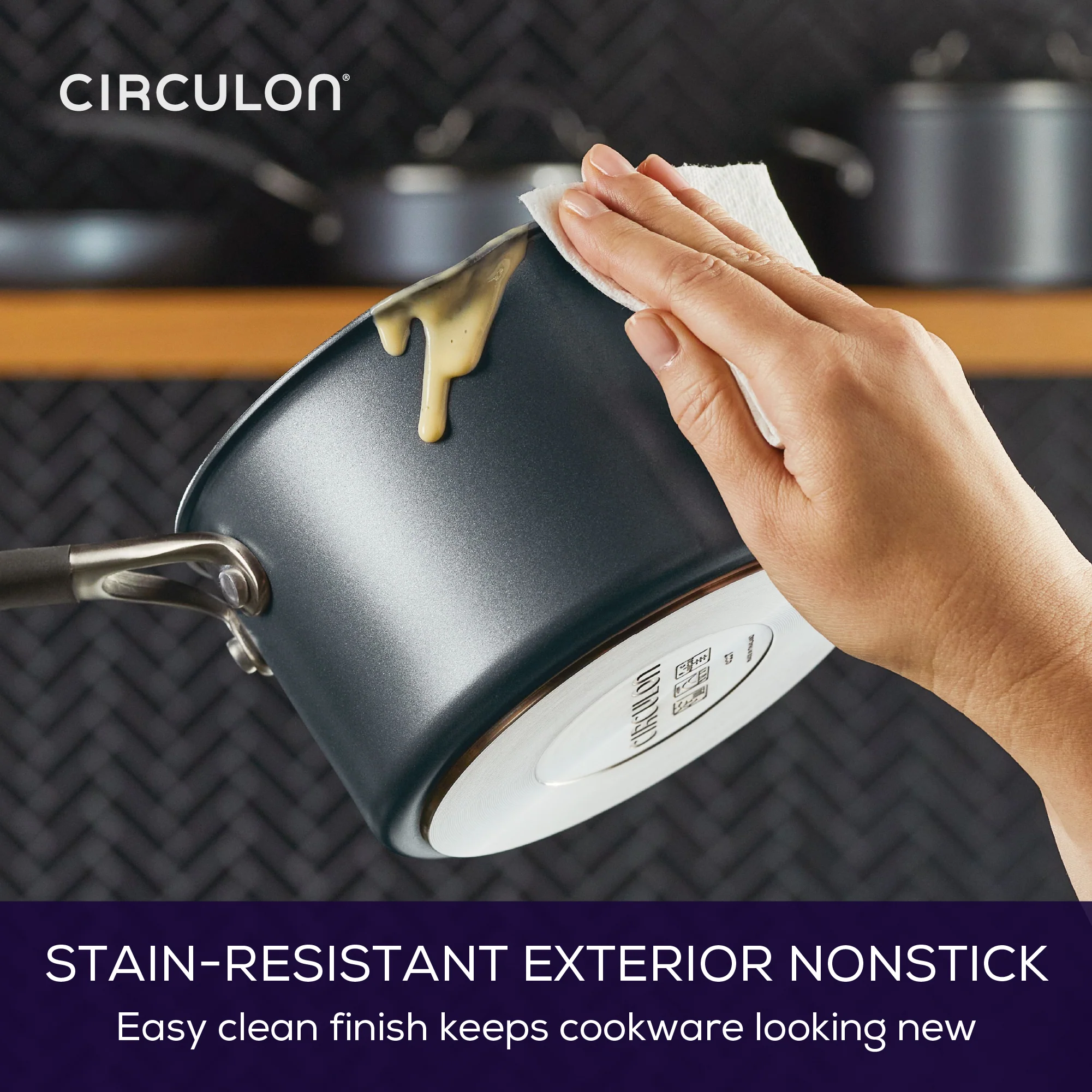 ScratchDefense Extreme Non-Stick Straining Saucepan & Lid - 2 Sizes - Image 8