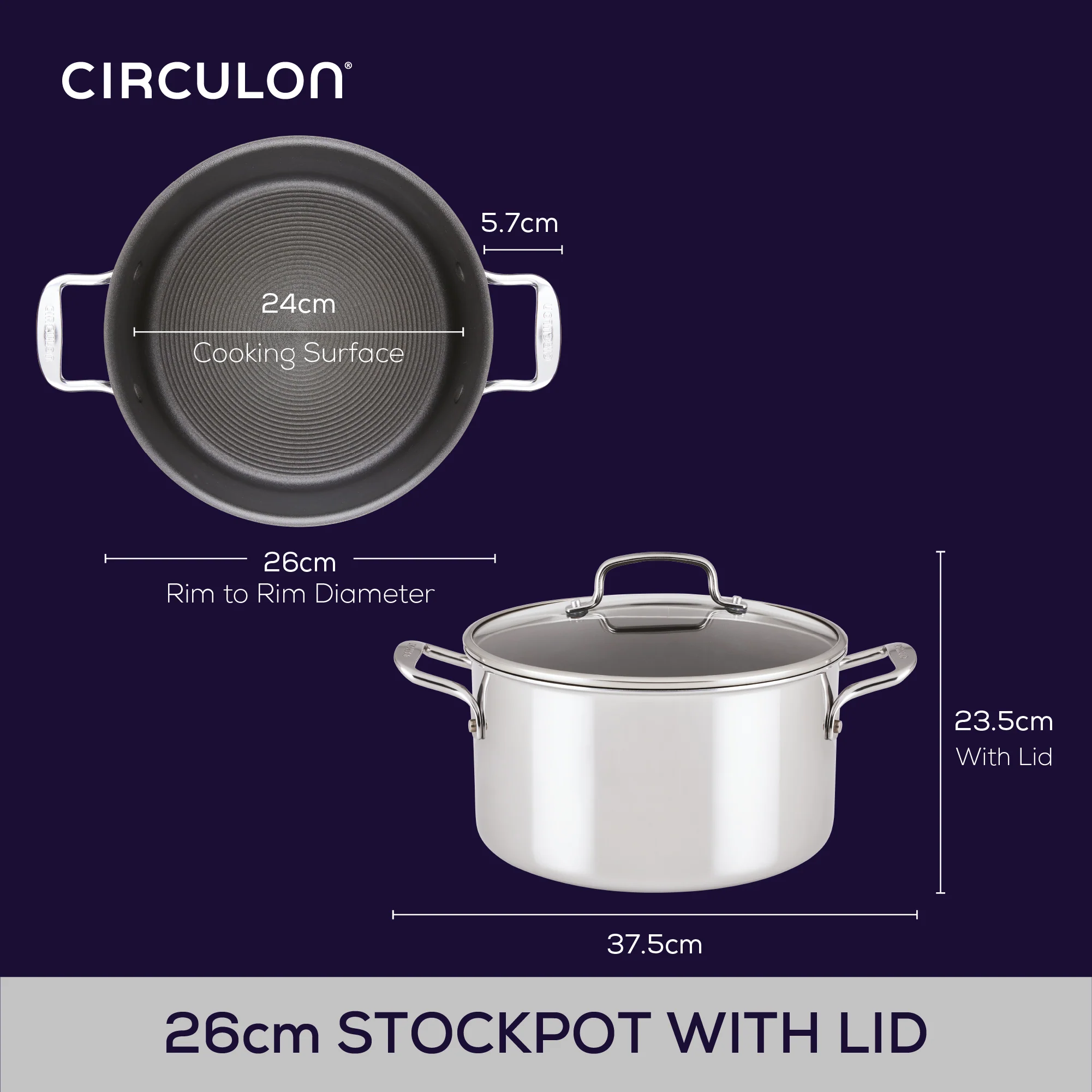 ScratchDefense Multi-Layer Stainless Steel Extreme Non-Stick Stockpot & Lid - 7.6L - Image 13