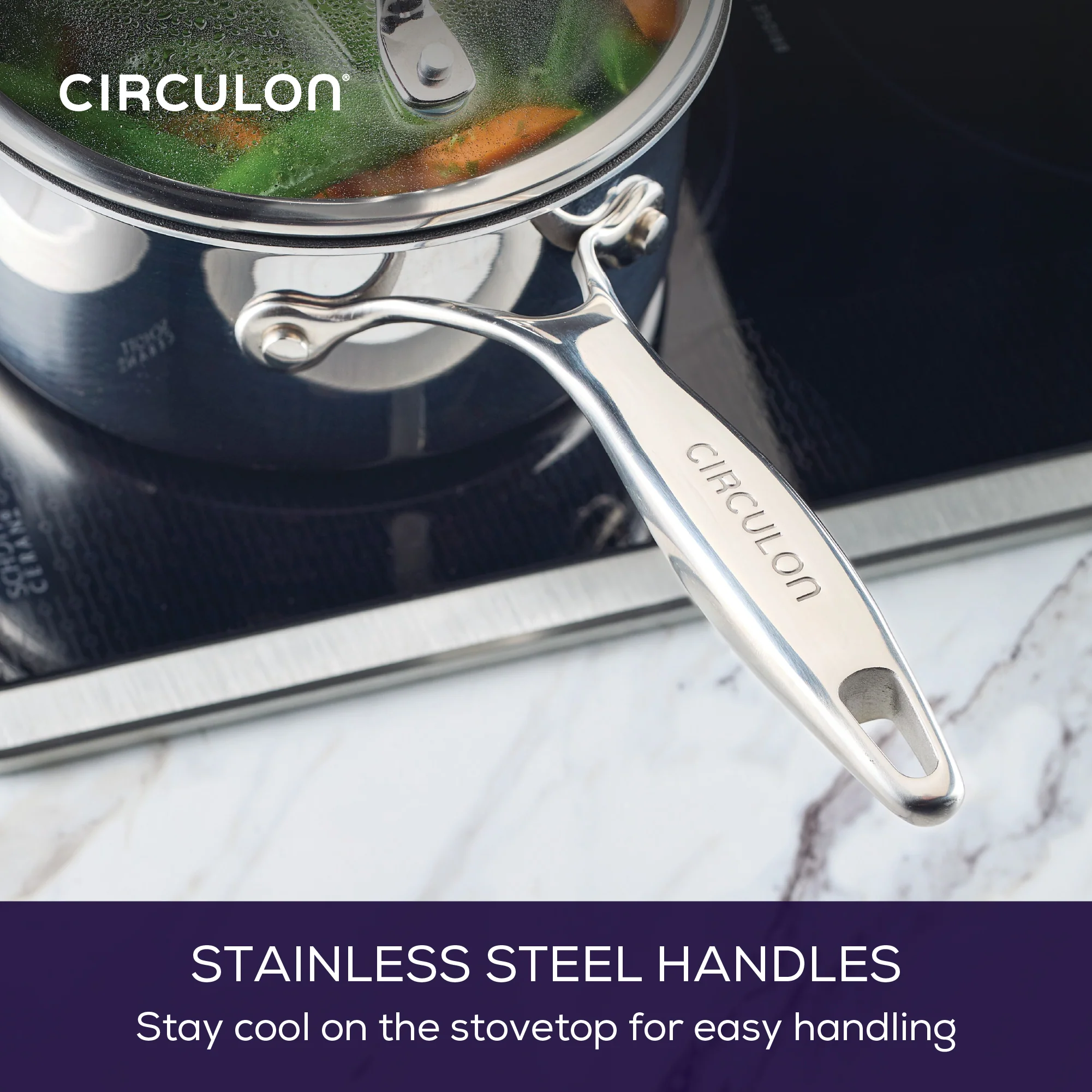 ScratchDefense Multi-Layer Stainless Steel Extreme Non-Stick Frying Pan, Saucepan & Stockpot Pan Set - 5 Pieces - Image 6
