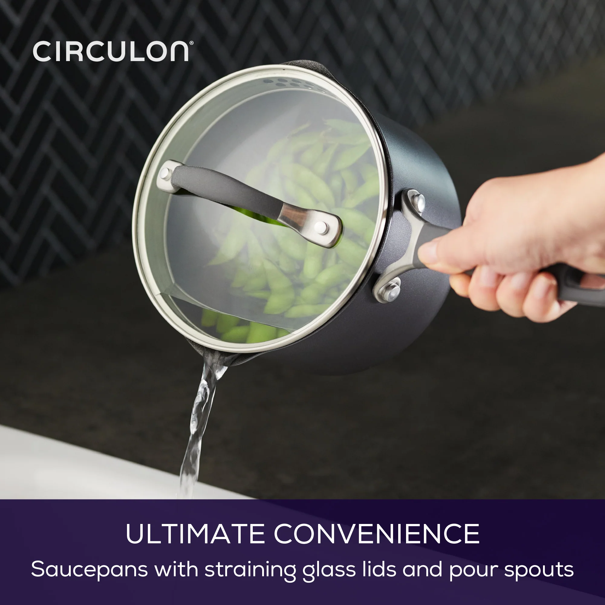 ScratchDefense Extreme Non-Stick Straining Saucepan & Lid Set - Small, Medium & Large - Image 9