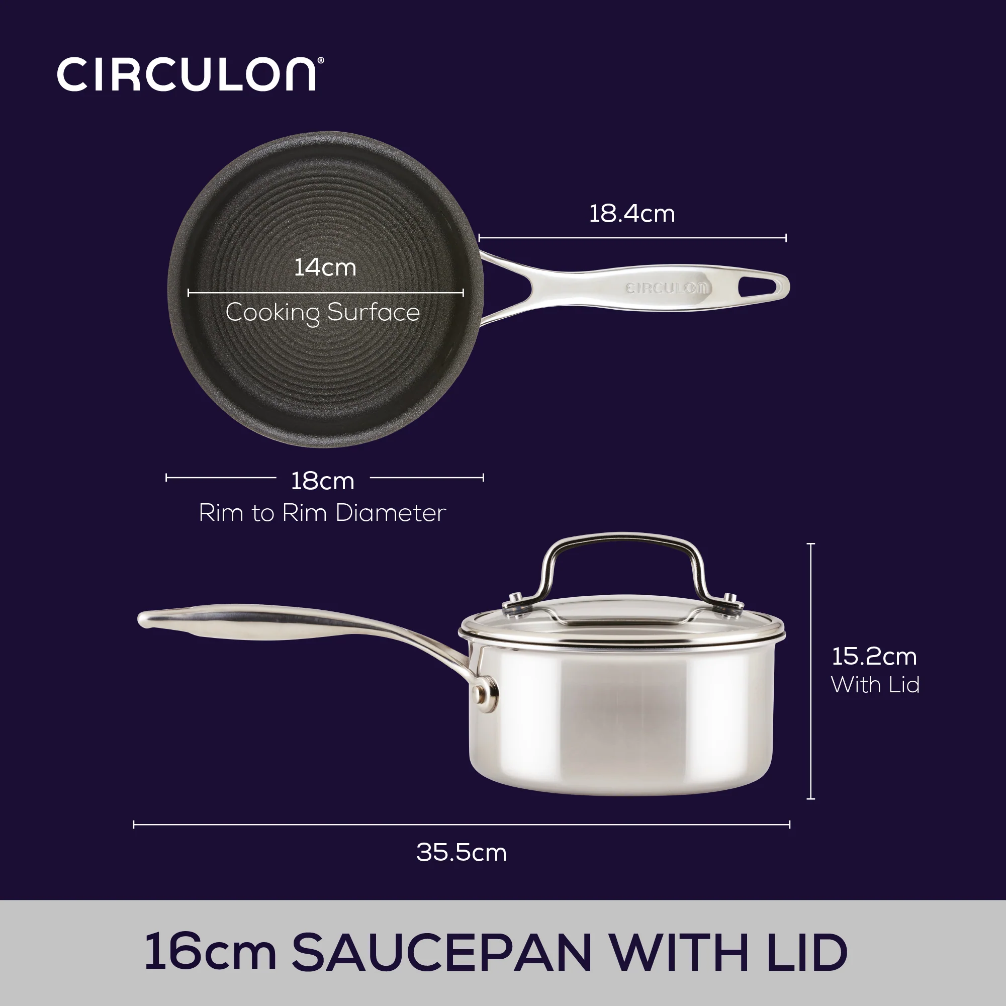 ScratchDefense Multi-Layer Stainless Steel Extreme Non-Stick Induction Saucepans - 2 Sizes - Image 13