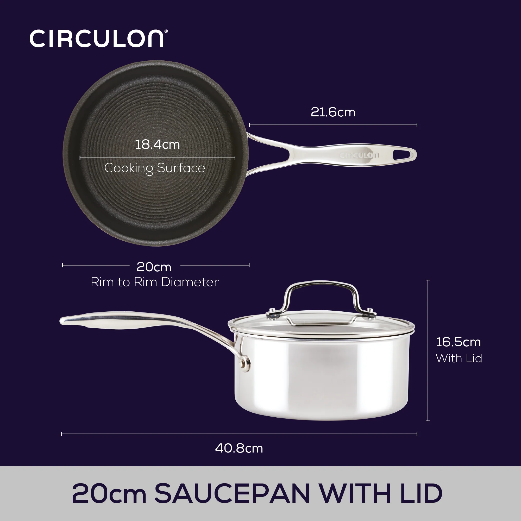 ScratchDefense Multi-Layer Stainless Steel Extreme Non-Stick Induction Saucepans - 2 Sizes - Image 14