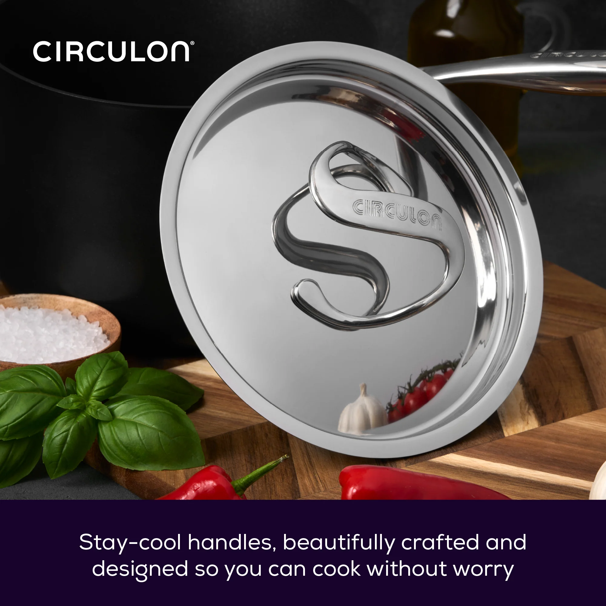 Style Non-Stick Induction Frying Pan & Casserole Pan Set - 3 Pieces - Image 2