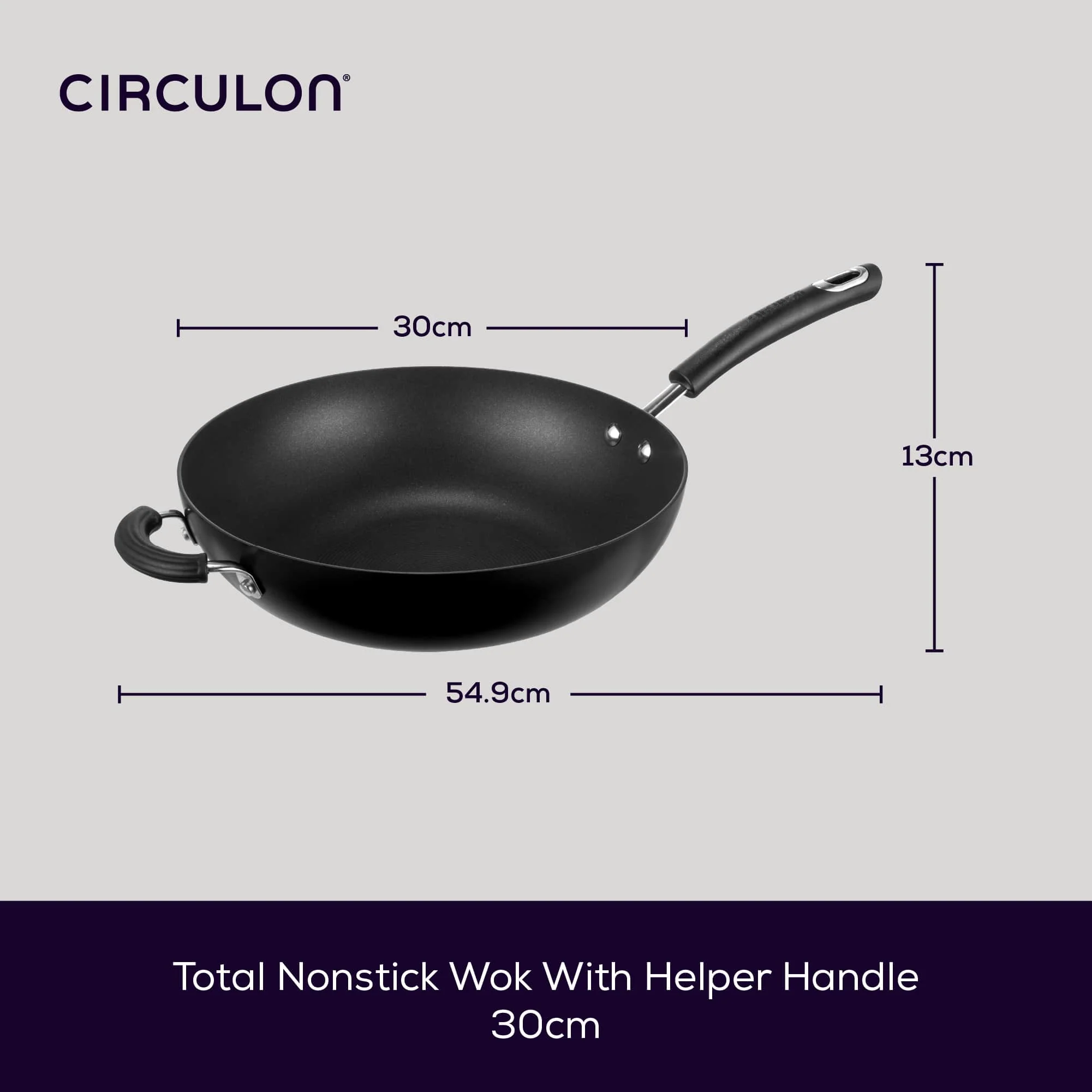 Total Non-Stick Induction Wok Pan - 2 Sizes - Image 3