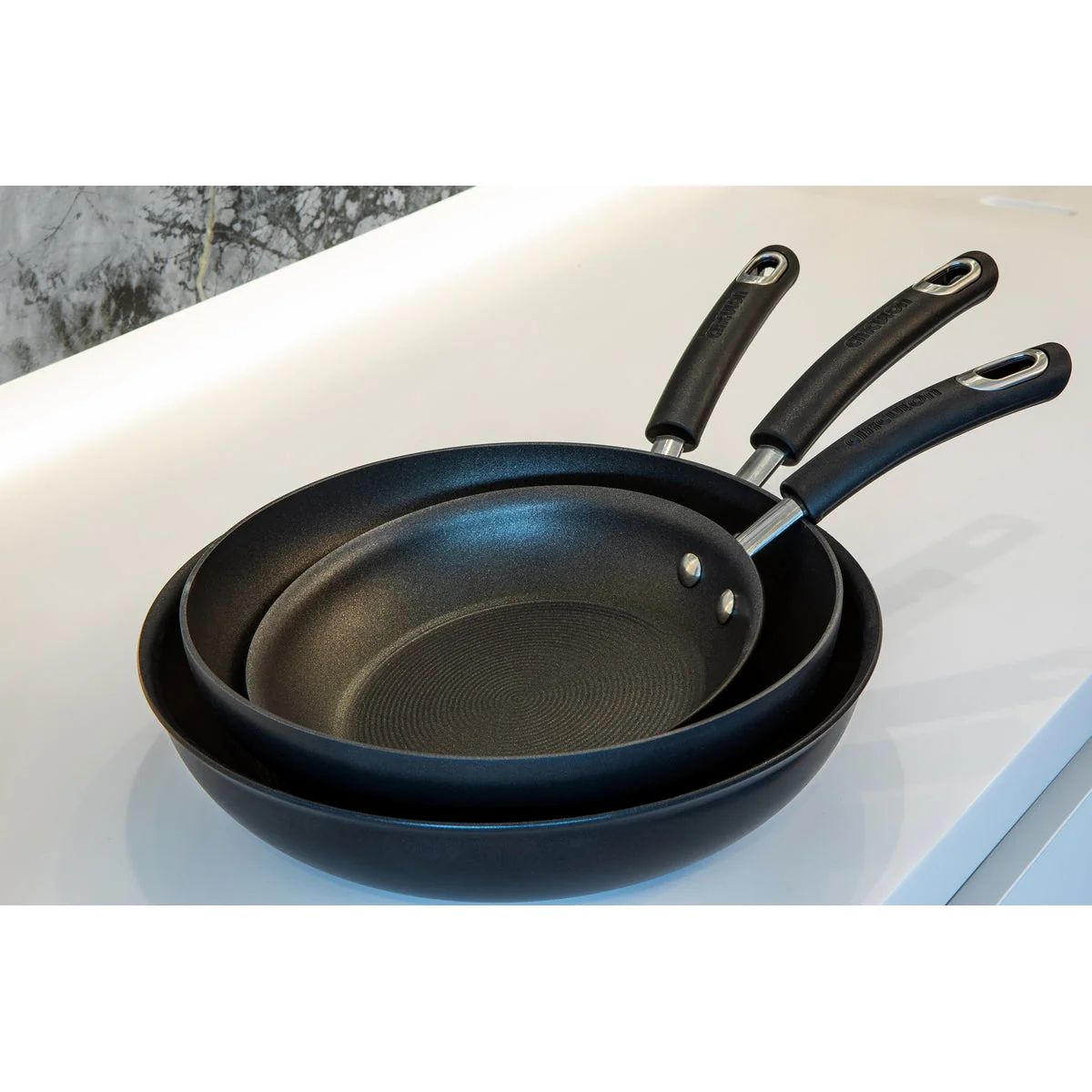 Total Non-Stick Induction Frying Pan Set - 3 Pieces - Image 9