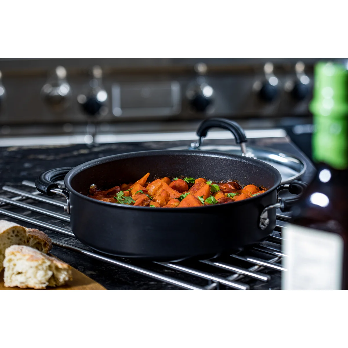 Total Non-Stick Skillet & Shallow Casserole Dish Set - 3 Pieces - Image 8